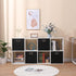 Collapsible Organization Basket, Fabric Foldable Box with Handles, 13x13 Cube Storage Bins Set of 4 for Shelves Bedroom