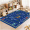 Kids Rug,Children's Room Rug, Fun Car Park Kids Play Mat, Rail City