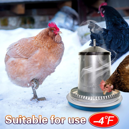 110v 59 Inch 32W) Heated Chicken Waterer Poultry Water Heater Warmer Base Heated Chicken Water Heater Electric