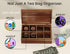 Packet 8 Acacia Wood Tea Bag Organizers, Tea and Sugar Storage Chest with Lid, Wooden Teabag Holder Containers,Tea Box