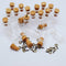 CTKcom 50pcs Mini Tiny Clear Glass Jars, 0.5ml with Cork Stoppers and Eye Screws for Crafts