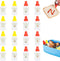 16 PCS Mini Ketchup Bottles, 25ml Condiment Squeeze Bottle, Plastic Containers for