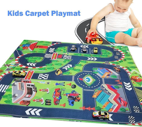 JTMM 27.5 31.5 Inches, Kids Mat for Toy Cars, Play Mat for Kids x Great for Playing with Cars and Toys