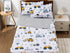 3pcs Sets Set Set Meeting Story Kids Comforter Zipper Bedding for Boys,Twin Kid Bedding Car Comforter Construction