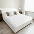 Queen Mattress Pad, Quilted Waterproof Mattress Protector, Fitted Queen Size Cover, Up to 20 Inch, White