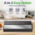 GERYON Vacuum Sealer, Vacuum Sealer Machine for Food Storage with Sealer Bags & Roll, Compact Design, Silver