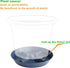 Feyvdzv 4 Pack 8 inch, 10 12 14 17 inch, Plant Saucer Plant Stand Plastic Plant Saucers for Indoors Outdoor, Heavy Duty