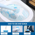 Disposable Toilet Bowl Brush and Holder, Toilet Cleaning System with 2 Toilet Bowl Wands, 2 Storage Caddy & 72 Refills