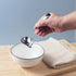IMEEA Small Sauce Ladle with Pouring Spout, 18/10 Stainless Steel Sauce Drizzle Spoon - 7inch