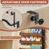 8-Tier 2 1 Spice Rack Wall Mount, Heavy-Duty Over the Door Pantry Organizer with Wooden Adjustable Basket, IN Wall