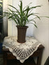 Lelefly Dcor,19 inch,Beige Cotton Handmade Crochet lace Table Runners Square Tablecloth Doilies Doily Table Dresser