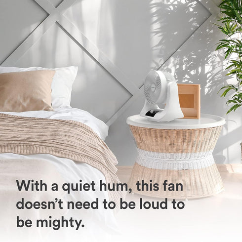 Everdure 9” Oscillating Desk Fan, 3 Speed Settings, Portable Personal Fan for Bedroom, Living Room, Home Office