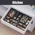 Plastic Drawer Organizers, 10 PCS Drawer Organizer Bins, Bathroom and Vanity Organizer for Makeup, Kitchen Gadgets