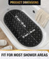 27x15 Inch HITSLAM Non Slip Bathtub Mat, Bath Mat for Tub with Suction Cups and Drainage Holes, Machine Washable Oval
