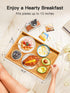 Bamboo Bed Tray Table with Foldable Legs, Breakfast Tray for Sofa, Bed, Eating, Working, Used As Laptop Desk Snack Tray