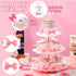 40 Sets Demissle Pink Bow Baby Shower Soap Favors Girl for Guests Coquette Cute Valentines Day Soap Favors Baby Shower