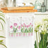 18x26 Inch Set 2 Artoid Mode Tulip Buffalo Plaid Flowers Spring Kitchen Towels Dish Towels, Seasonal Floral Decoration