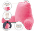 2 Nestl Reading Pillow with Shredded Memory Foam Includes Neck and Lumber Support Pillows, Designed for Sitting Up
