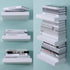 16 inch WELLAND White Mission Floating Shelves for Wall, Bathroom Wall Mount Shelves, Wood Modern Display Shelves, Book