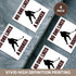 3dRose No One Likes a Hooker, Red Ice Hockey-Ceramic Tile Coasters, Set of 4