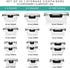 Razab 30 PC Glass Food Storage Containers with Lids, Reusable Airtight Meal Prep Containers for Lunch and Leftovers