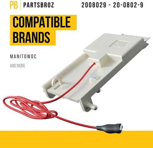 PartsBroz 2008029 Ice Thickness Control Probe - Compatible Manitowoc Ice Machine Parts - Replaces 7627813 76-2781-3 20-0802-9 - Made of Sturdy Materials - Quick and Easy DIY Replacement Solution by PartsBroz