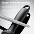 Kitchen Knife Sharpener Rod, 13 inch Carbon Steel Professional Honing Rod with Hanging Holes