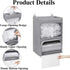 Quoyiyo 2-in-1 Plastic Bag Holder with Clear Window, Large Grocery Bag Holder and Trash Bag Dispenser with Easy-Access