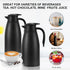 70 oz Thermal Coffee Carafe, Insulated Stainless Steel Coffee Carafes for Keeping Hot Beverages Hot for 12 Hours (2