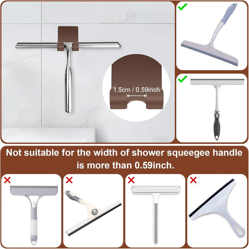 4 Packs CGBE Razor Holder for Shower, Shaver Holder and Hooks, Self Adhesive Wall Mounts for Bathroom, Damage Free