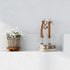 Counter Teak Handmade Display Riser for Bathroom Decor, Round Pedestal Stand for Shelf, Home Centerpiece Decor