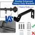 Curtain Rods for Windows 48-84 inch, 3/4 inch Heavy Duty Adjustable Decorative Rods for Bedroom and Living Room
