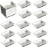100 Pcs Plastic Disposable Sauce Dishes, Mini Condiment Appetizer Tray for Sushi, Soy, Mustard, Ketchup, Silver