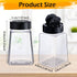 30 Pack Powders(Cuboid,9.3 oz) Mimorou Plastic Spice Jars with Shaker Lids Clear Seasoning Containers Spice Bottles