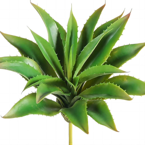 JUSTOYOU Large 12.5" Artificial Succulents Aloe Plants, Real Touch Fake Flowers for Home Arrangement