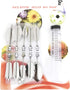 3D 60 Nozzles Woohome Art Cake Tools, Gelatin Jelly Tools Includes PCS Gelatin Tools and Making Pudding Pastry for Cake