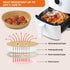Vailnd 9inch Round Air Fryer Disposable Paper Liners, 125PCS Non-Stick Food Grade Parchment for Air Fryer