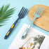 2pcs Silicone Cooking Forks, Multifunctional Heat Resistant Nonstick Blending Forks for Kitchen Cooking and Baking