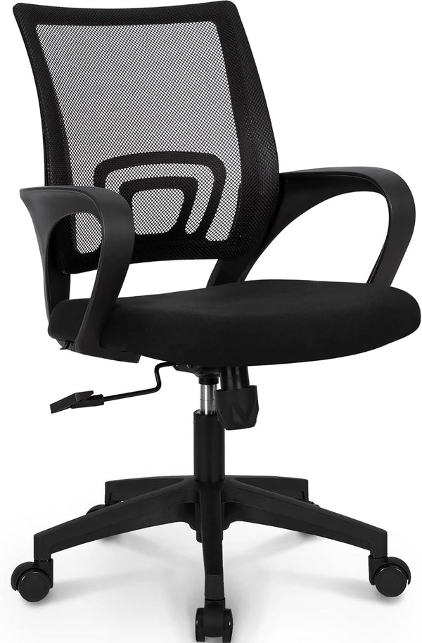 Neo Chair Office Computer Desk Chair, Gaming-Ergonomic Mid Back Cushion with Lumbar Support and Wheels