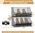 Countertop 5 2-Tier keomaisyto Egg Holder with Dividers & DIY Labels to Separate Eggs, Stackable Wire Baskets, XXL Egg