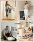 75L Laundry Hamper with Wheels, Large Clothes Hamper with Removable Inner Bag, Collapsible Dirty Clothes Basket