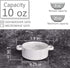 Bosmarlin Ceramic Marbling Souffle Dishes - 10 Oz Double Handle Ramekin for Baking, Set of 6 (Marbling Grey)