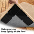 Non Slip Carpet Grippers, Reusable Washable Double Sided Tape Pads for Area Rugs, 16Pcs