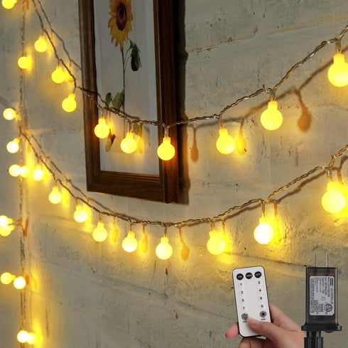 Minetom Mini Globe String Lights, 66 Ft. 200 LED Fairy String Lights