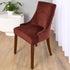2 Pack MIFXIN Wingback Side Chair Cover Dining Chair Slipcover Velvet Stretch Sloping Armchair Accent Chair Protector