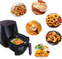 Air Fryer Parchment Paper, 200pcs 9 Inch Perforated Unbleached Square Liners for Easy Cleanup