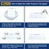 20 36 Inch Office Desk Mat Blotter Clear Computer MousePad Waterproof End Table Tablecloth Protector Top Pad Cover