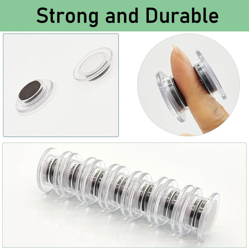 Fridge Magnets, 56 Pcs Small Strong Refrigerator Magnets for Whiteboard, Cute Mini Round Magnets for Home Office