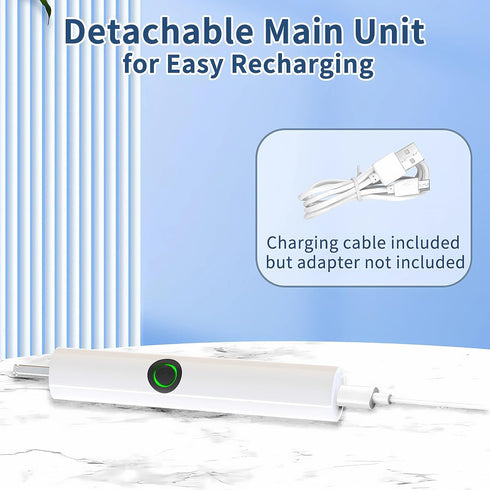 HKFIF Set, 360 2 Electric Toilet Brush, Toilet Brush and Holder Degree Powerful Cleaning Easily Eliminate Stains