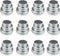 LJY 36 Pieces Round Aluminum Cans with Screw Lid, Metal Tins Jars, Empty Slip Slide Containers, Mixed Sizes